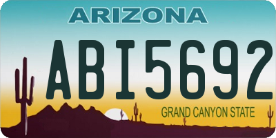 AZ license plate ABI5692
