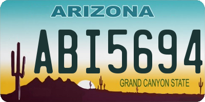 AZ license plate ABI5694