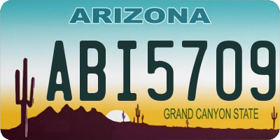 AZ license plate ABI5709