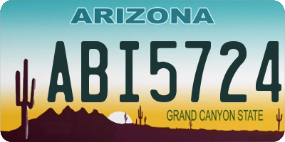 AZ license plate ABI5724