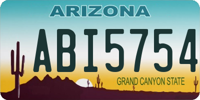 AZ license plate ABI5754