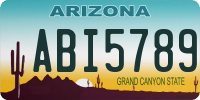 AZ license plate ABI5789
