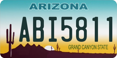 AZ license plate ABI5811