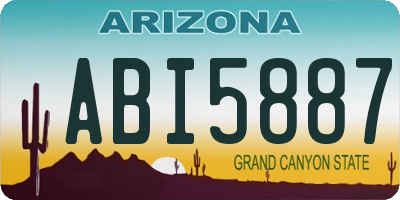 AZ license plate ABI5887
