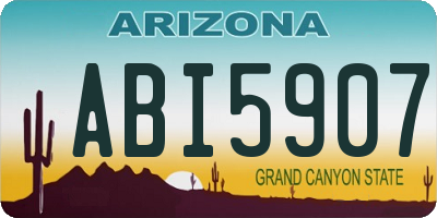 AZ license plate ABI5907