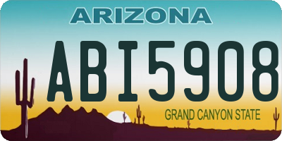 AZ license plate ABI5908
