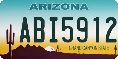 AZ license plate ABI5912
