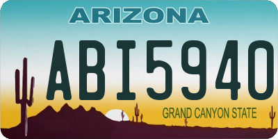 AZ license plate ABI5940