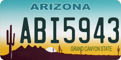 AZ license plate ABI5943