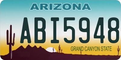 AZ license plate ABI5948