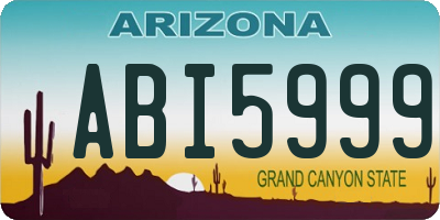 AZ license plate ABI5999