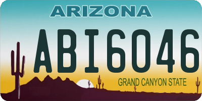 AZ license plate ABI6046