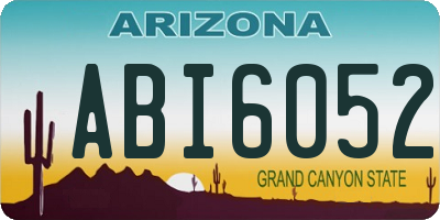 AZ license plate ABI6052
