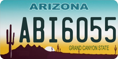 AZ license plate ABI6055