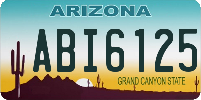 AZ license plate ABI6125