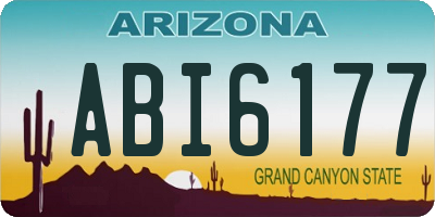 AZ license plate ABI6177