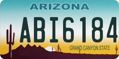 AZ license plate ABI6184