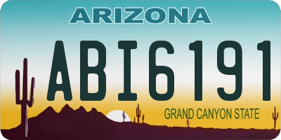 AZ license plate ABI6191