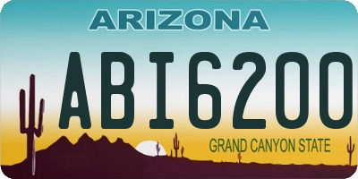 AZ license plate ABI6200