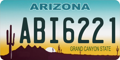 AZ license plate ABI6221