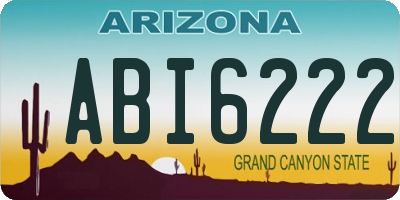 AZ license plate ABI6222