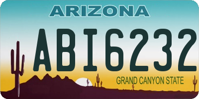 AZ license plate ABI6232
