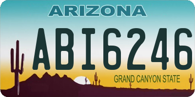 AZ license plate ABI6246
