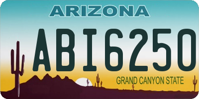 AZ license plate ABI6250