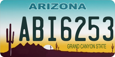 AZ license plate ABI6253