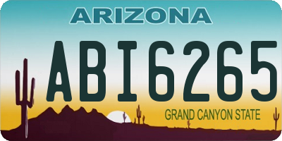 AZ license plate ABI6265