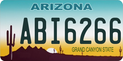 AZ license plate ABI6266