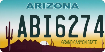 AZ license plate ABI6274