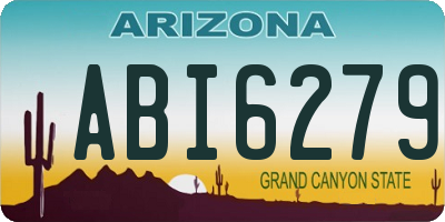 AZ license plate ABI6279