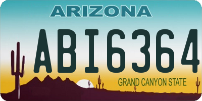 AZ license plate ABI6364