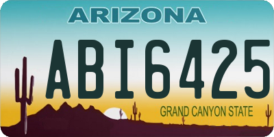 AZ license plate ABI6425