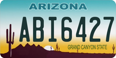 AZ license plate ABI6427
