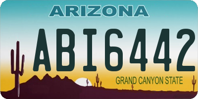 AZ license plate ABI6442
