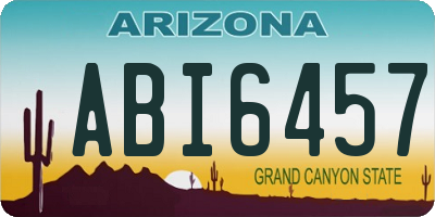 AZ license plate ABI6457