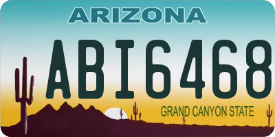 AZ license plate ABI6468