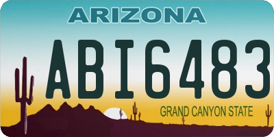 AZ license plate ABI6483