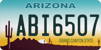 AZ license plate ABI6507
