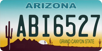AZ license plate ABI6527