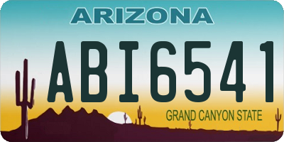 AZ license plate ABI6541
