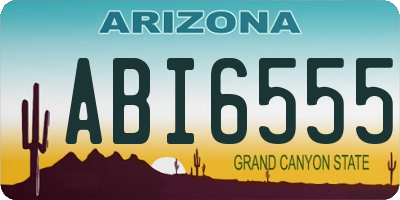 AZ license plate ABI6555