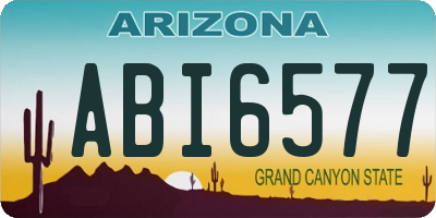 AZ license plate ABI6577