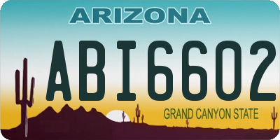 AZ license plate ABI6602