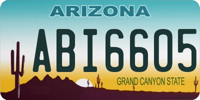 AZ license plate ABI6605