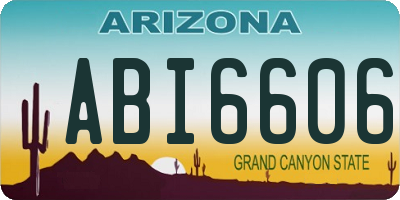 AZ license plate ABI6606
