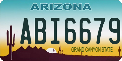AZ license plate ABI6679
