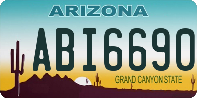 AZ license plate ABI6690